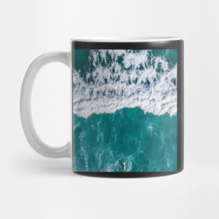 Green Ocean Waves Mug